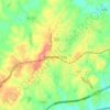Bessemer City topographic map, elevation, terrain