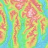 Coquitlam Watershed topographic map, elevation, terrain