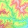 Guayabetal topographic map, elevation, terrain