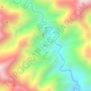 Batad Residential topographic map, elevation, terrain