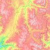 Guamote topographic map, elevation, terrain