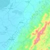 Hulu Sungai Tengah topographic map, elevation, terrain