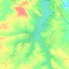 Cedar Creek Lake topographic map, elevation, terrain