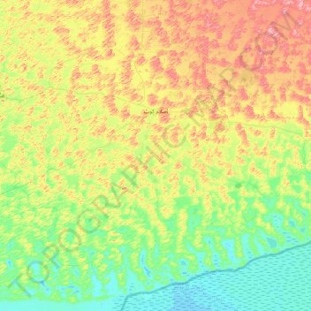 Islamkot topographic map, elevation, terrain