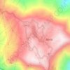 Mirik Lake topographic map, elevation, terrain