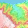 São Vicente topographic map, elevation, terrain