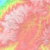 Cuenca topographic map, elevation, terrain