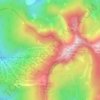 Sunset Bowl topographic map, elevation, terrain