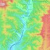 Ustés topographic map, elevation, terrain