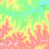 Cristalina topographic map, elevation, terrain