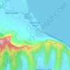 Waimanalo Beach topographic map, elevation, terrain