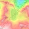 Lac Bleu topographic map, elevation, terrain