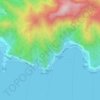Utumea West topographic map, elevation, terrain