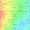 Thiruvarur topographic map, elevation, terrain
