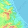 la Safor topographic map, elevation, terrain