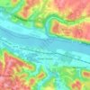 Silver Grove topographic map, elevation, terrain