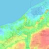 gmina Ustka topographic map, elevation, terrain