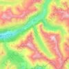 Bessans topographic map, elevation, terrain