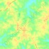 Hornbeak topographic map, elevation, terrain