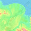 Нижнеколымский улус topographic map, elevation, terrain