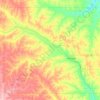 Johnson County topographic map, elevation, terrain