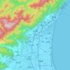 Jiaoxi Township topographic map, elevation, terrain