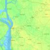Chandpur District topographic map, elevation, terrain