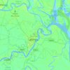 Barisal Sadar Subdistrict topographic map, elevation, terrain