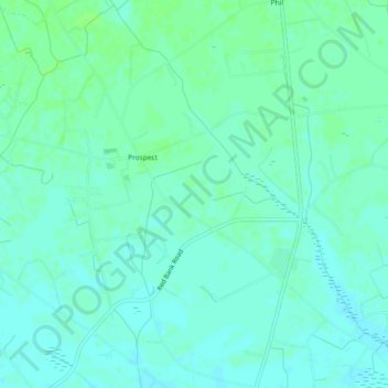 Prospect topographic map, elevation, terrain