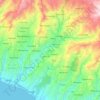 Pakenjeng topographic map, elevation, terrain