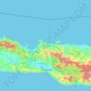 Gorontalo Utara topographic map, elevation, terrain