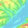 Port Trevorton topographic map, elevation, terrain