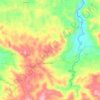Lares topographic map, elevation, terrain