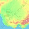 Murray River topographic map, elevation, terrain