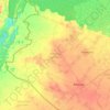 Zhetisay District topographic map, elevation, terrain
