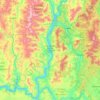 Lake Roosevelt topographic map, elevation, terrain