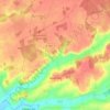Bournan topographic map, elevation, terrain