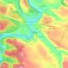 Sataniv topographic map, elevation, terrain