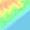 Mar del Plata topographic map, elevation, terrain