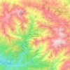 Sheep Mountain Wilderness topographic map, elevation, terrain