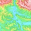 Saint-Cyprien-sur-Dourdou topographic map, elevation, terrain