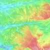 Верхнесадовский округ topographic map, elevation, terrain