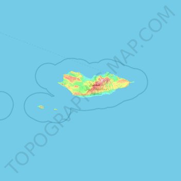 Socotra Governorate topographic map, elevation, terrain