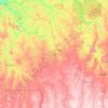 Central Kasai topographic map, elevation, terrain