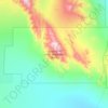 Cleghorn Lakes Wilderness Area topographic map, elevation, terrain