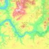 Spokane Indian Reservation topographic map, elevation, terrain