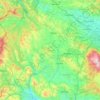 Pernik topographic map, elevation, terrain