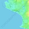 Bridgetown topographic map, elevation, terrain