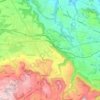 Les Abrets en Dauphiné topographic map, elevation, terrain