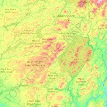 Hamilton County topographic map, elevation, terrain